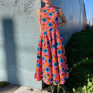 Nooworks, Psychedelic Eyes Dahlia Dress, XL